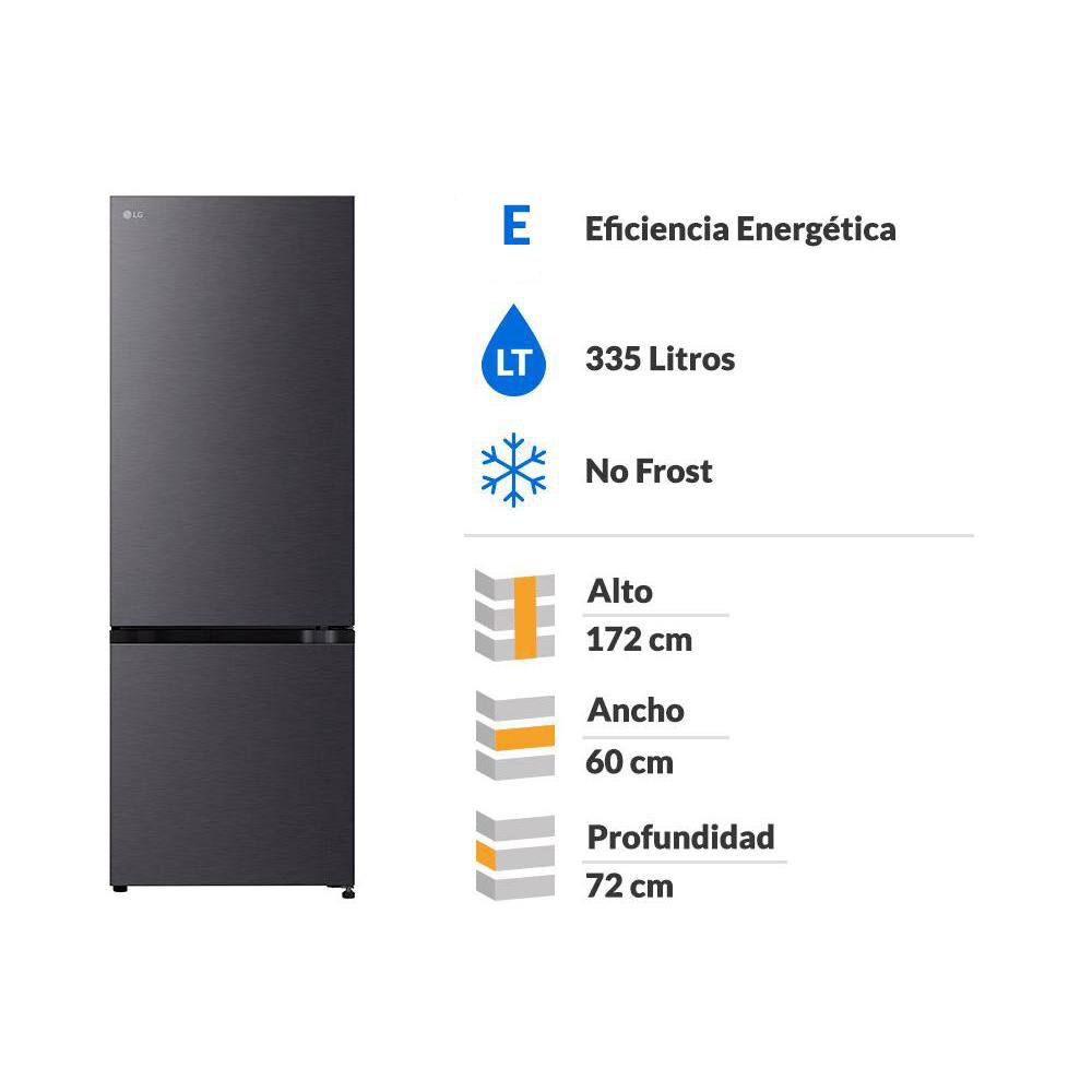 Refrigerador Bottom Freezer LG GB34BPM.AEPPECL / No Frost / 335 Litros image number 1.0